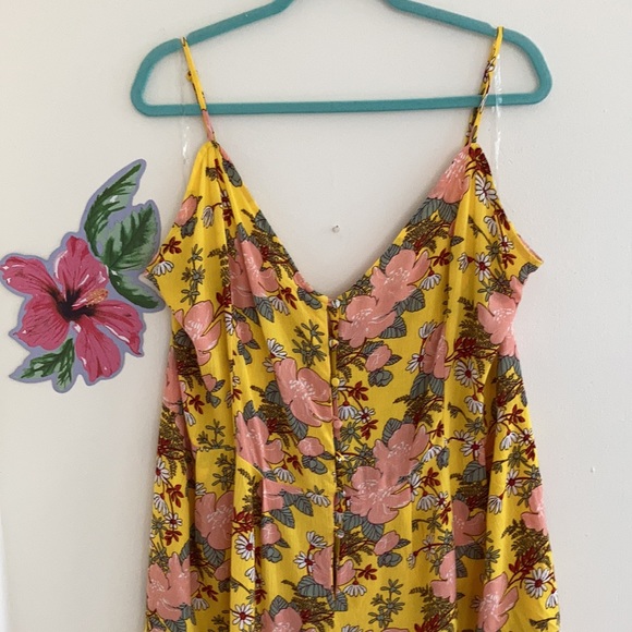 NWT Zenobia Plus Romper Size 3X Floral Hibiscus Flowers Boho Festival Lighweight - Picture 2 of 9